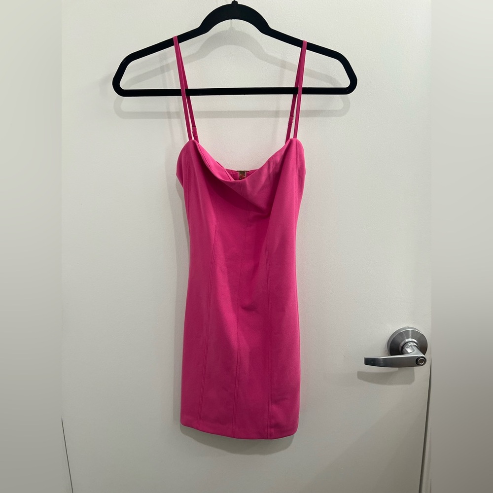 Abercrombie & Fitch Vibrant Pink Mini Dress